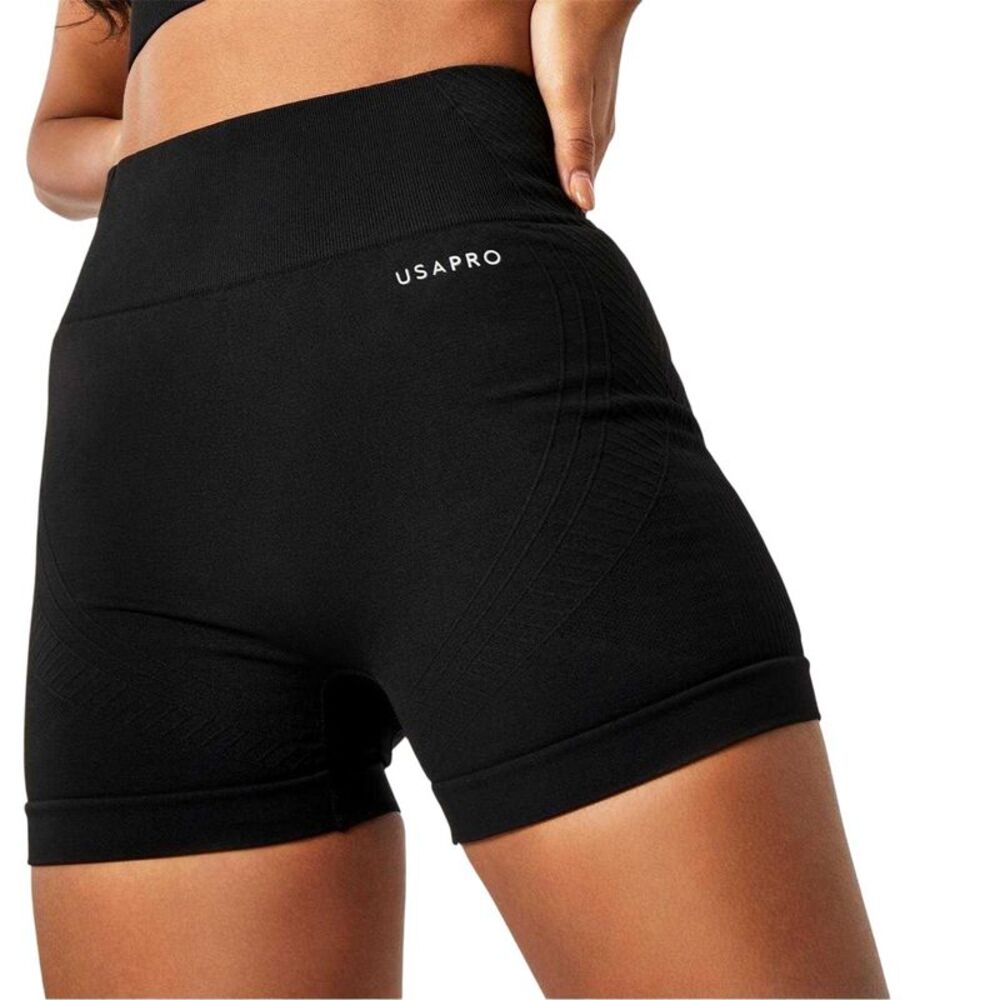 USA Womens/Ladies Nylon Shorts / Black